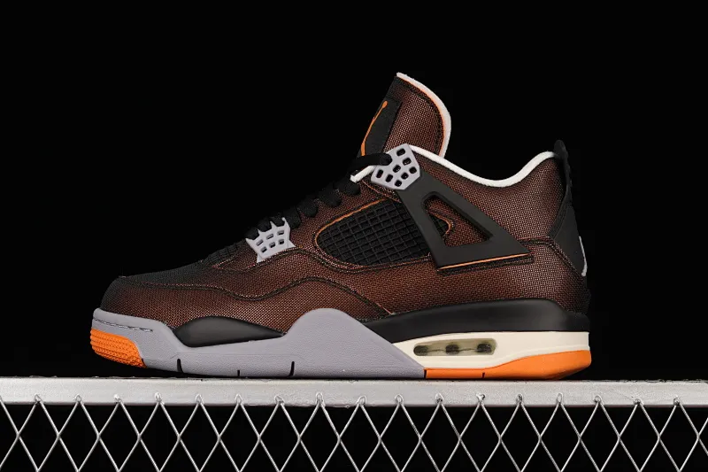 All categories Air Jordan Jordan series basketball shoes Air Jordan 4 Pure original Air Jordan 4 Retro SE AJ4 Joe 4 brass black orange starfish orange CW7183-100